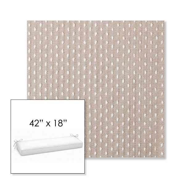 Picture of Royale Silk | Sunbrella® 42" x 18" Outdoor Bench Cushion