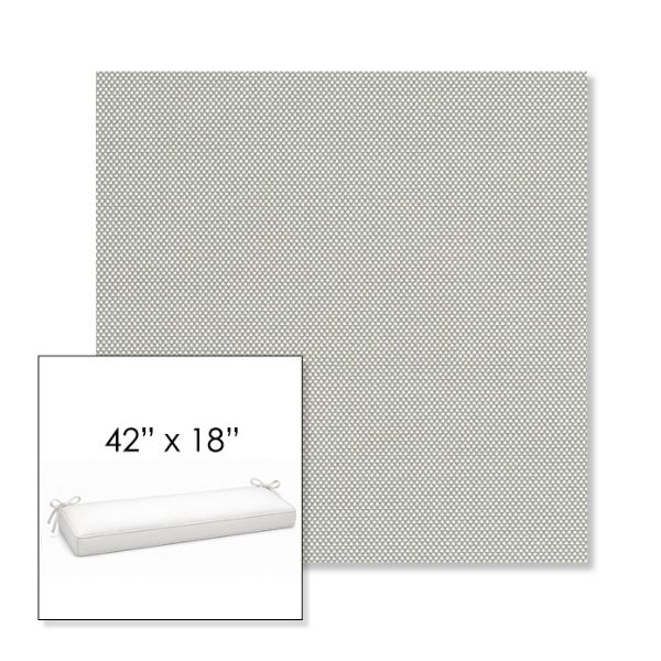 Picture of Sailcloth Seagull | Sunbrella® 42" x 18" Outdoor Bench Cushion