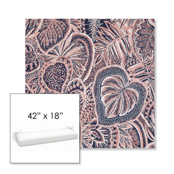 Picture of Sensibility Splendor | Sunbrella® 42" x 18" Outdoor Bench Cushion