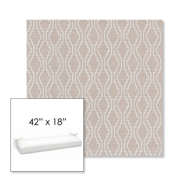 Picture of Solve Linen | Sunbrella® 42" x 18" Outdoor Bench Cushion