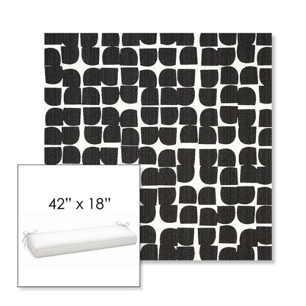 Picture of Toggle Inkblot | Sunbrella® 42" x 18" Outdoor Bench Cushion