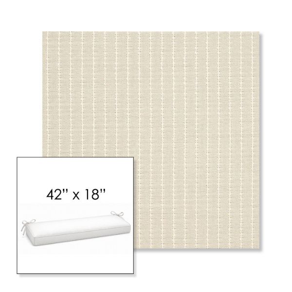 Picture of Trail Cloud | Sunbrella® 42" x 18" Outdoor Bench Cushion