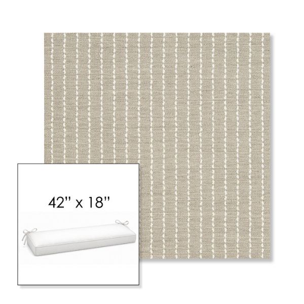 Picture of Trail Dove | Sunbrella® 42" x 18" Outdoor Bench Cushion