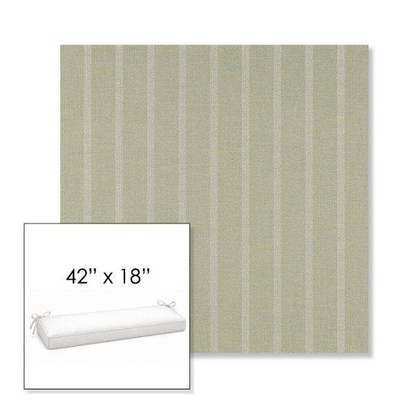 Picture of Unwind Rainwashed | Sunbrella® 42" x 18" Outdoor Bench Cushion