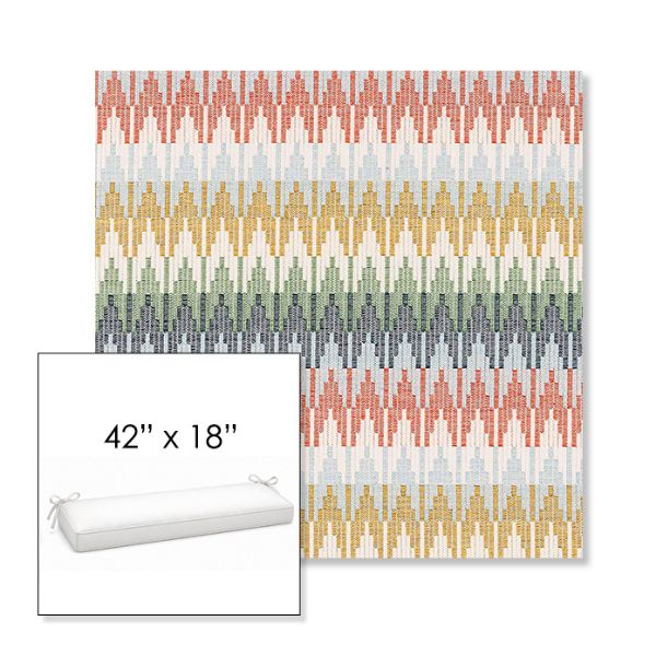 Picture of Valley Sedona | Sunbrella® 42" x 18" Outdoor Bench Cushion