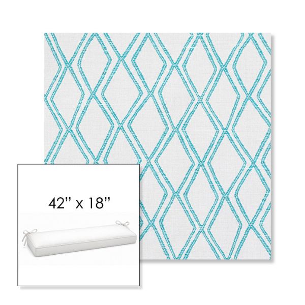 Picture of Voyage Breeze | Sunbrella® 42" x 18" Outdoor Bench Cushion