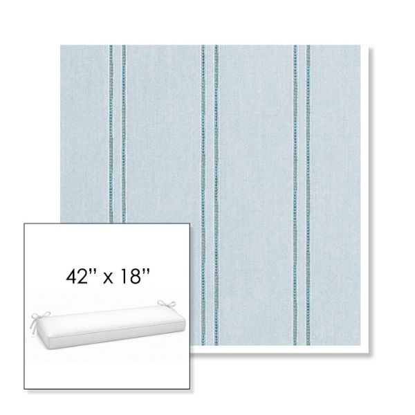 Picture of Wayward Sky | Sunbrella® 42" x 18" Outdoor Bench Cushion