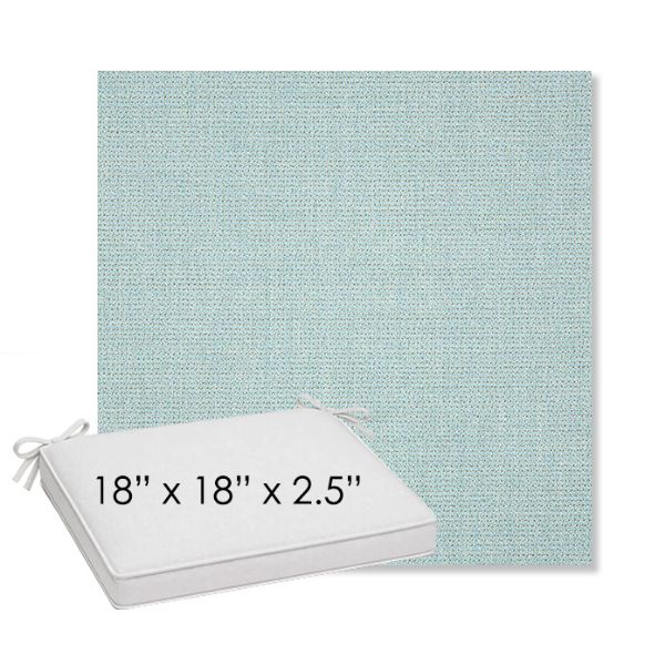 Picture of Bliss Dew | Sunbrella® 18" x 18" Outdoor Dining Cushion