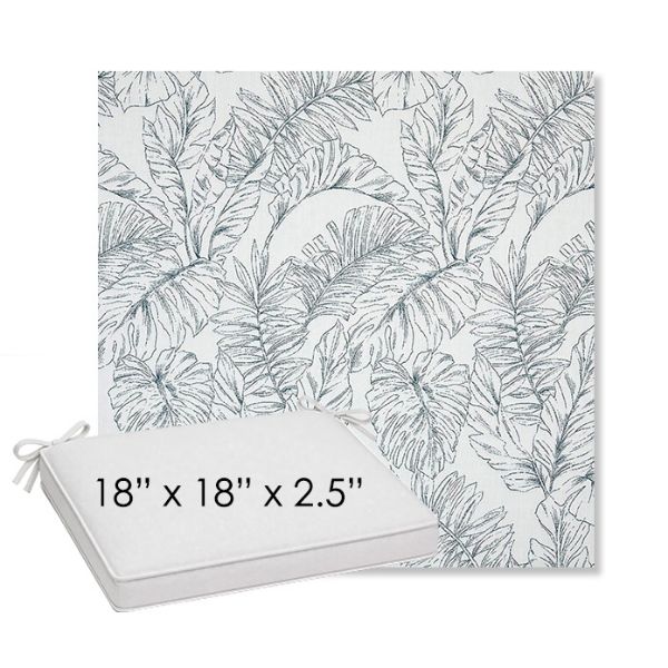 Picture of Calm Laurel | Sunbrella® 18" x 18" Outdoor Dining Cushion