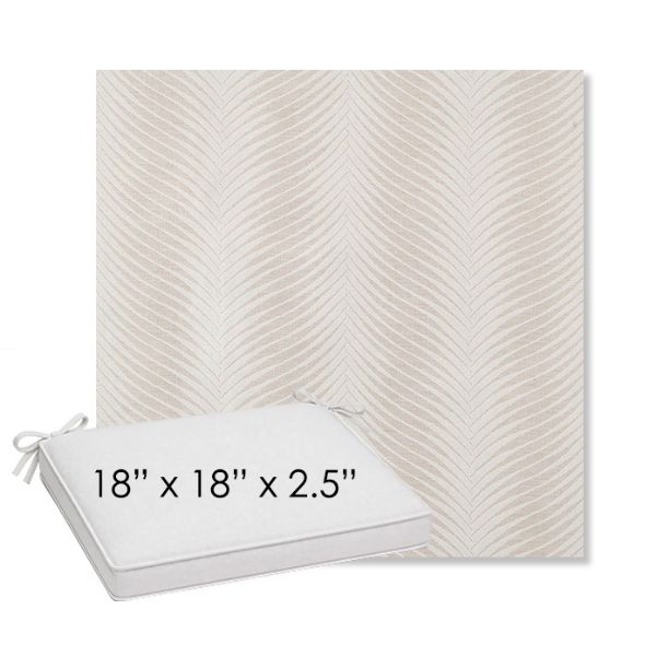 Picture of Clock Out Cloud | Sunbrella® 18" x 18" Outdoor Dining Cushion