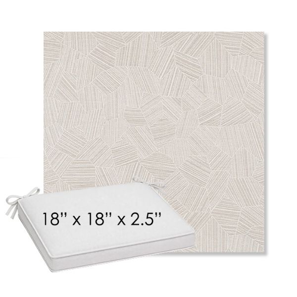 Picture of Leaf Structure Cloud | Sunbrella® 18" x 18" Outdoor Dining Cushion