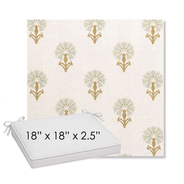 Picture of Mira Seasalt | Sunbrella® 18" x 18" Outdoor Dining Cushion