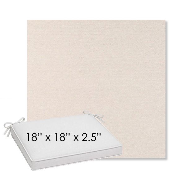 Picture of Nuance Cloud | Sunbrella® 18" x 18" Outdoor Dining Cushion