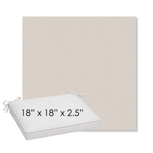 Picture of Shelter White | Sunbrella® 18" x 18" Outdoor Dining Cushion