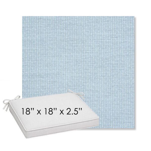 Picture of Solo Ocean | Sunbrella® 18" x 18" Outdoor Dining Cushion