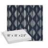 Picture of Spinner Diamond Midnight | Sunbrella® 18" x 18" Outdoor Dining Cushion