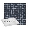 Picture of Toggle Blueprint | Sunbrella® 18" x 18" Outdoor Dining Cushion