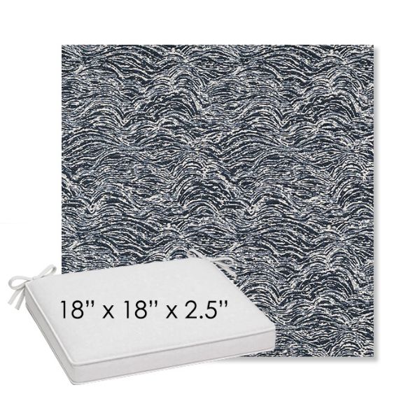 Picture of Undercurrent Tide | Sunbrella® 18" x 18" Outdoor Dining Cushion