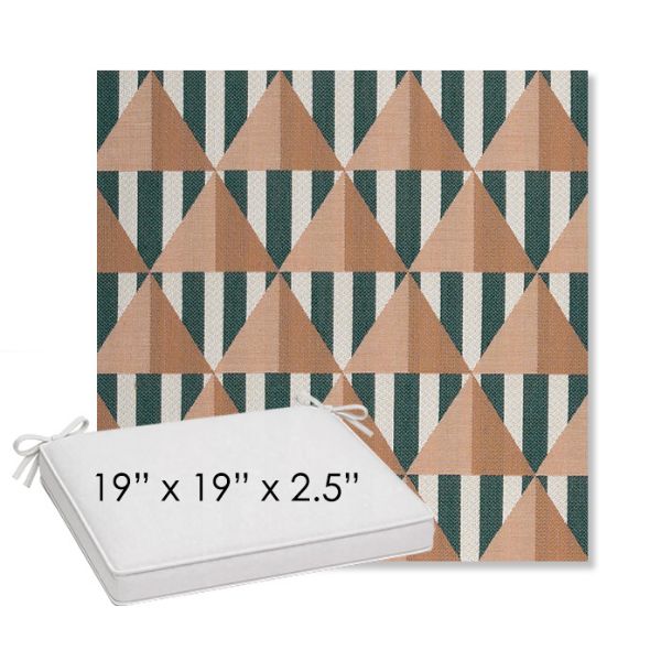 Picture of Buoy Santa Monica | Sunbrella® 19" x 19" Outdoor Dining Cushion