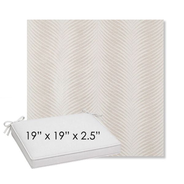 Picture of Clock Out Cloud | Sunbrella® 19" x 19" Outdoor Dining Cushion