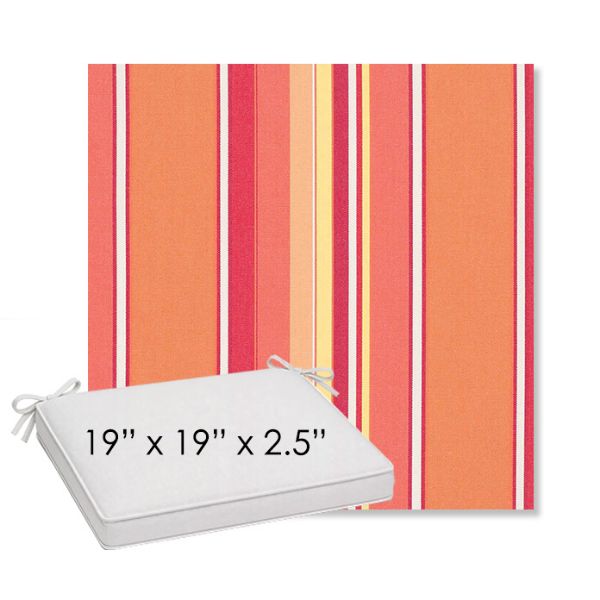 Picture of Dolce Mango | Sunbrella® 19" x 19" Outdoor Dining Cushion