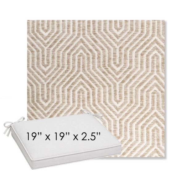 Picture of Etna Dune | Sunbrella® 19" x 19" Outdoor Dining Cushion