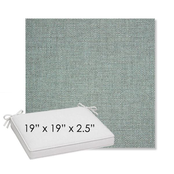 Picture of Piazza Mist | Sunbrella® 19" x 19" Outdoor Dining Cushion