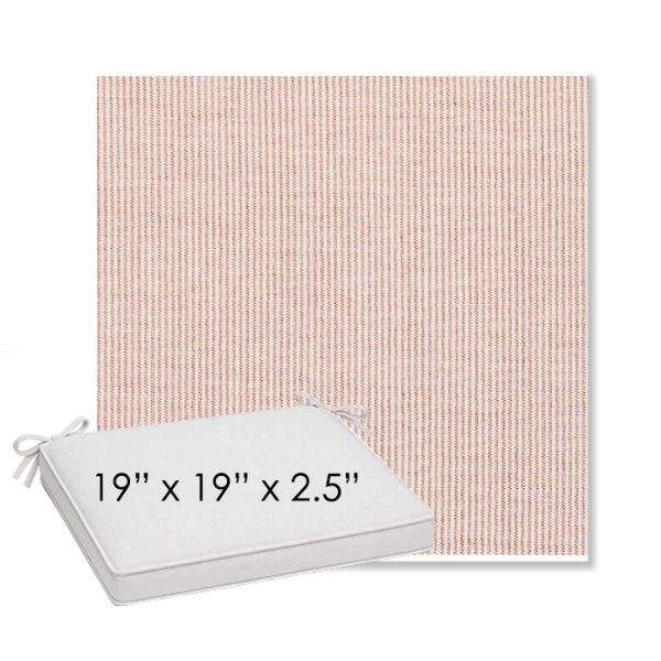 Picture of Replay Clay | Sunbrella® 19" x 19" Outdoor Dining Cushion