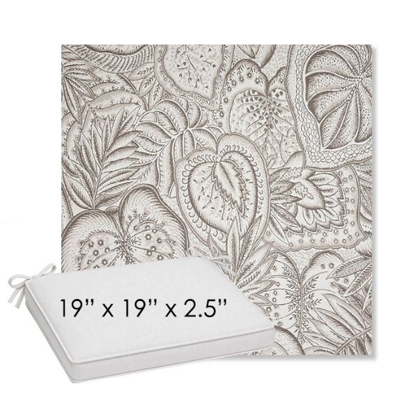 Picture of Sensibility Linen | Sunbrella® 19" x 19" Outdoor Dining Cushion