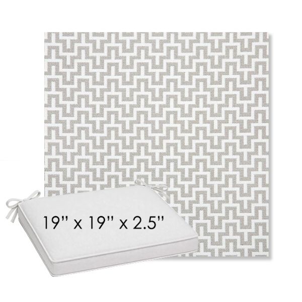 Picture of Underline Dove | Sunbrella® 19" x 19" Outdoor Dining Cushion