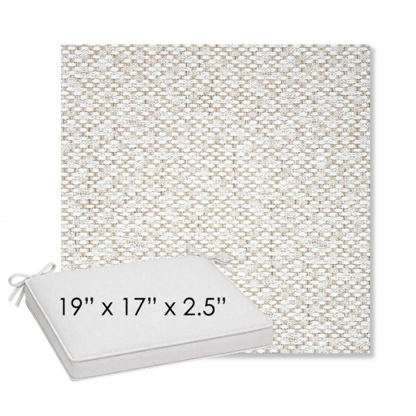 Picture of Dumont Stucco | Sunbrella® 19" x 17" Outdoor Dining Cushion