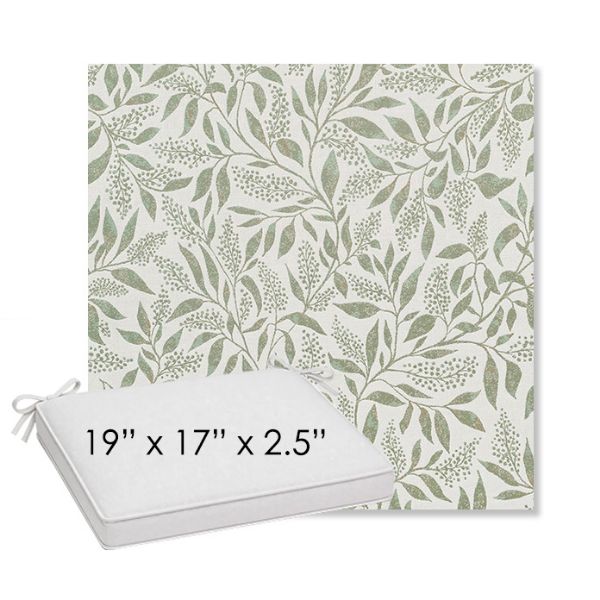 Picture of Exquisite Aloe | Sunbrella® 19" x 17" Outdoor Dining Cushion