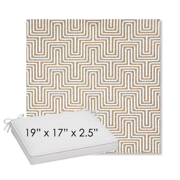 Picture of Figure Mineral | Sunbrella® 19" x 17" Outdoor Dining Cushion