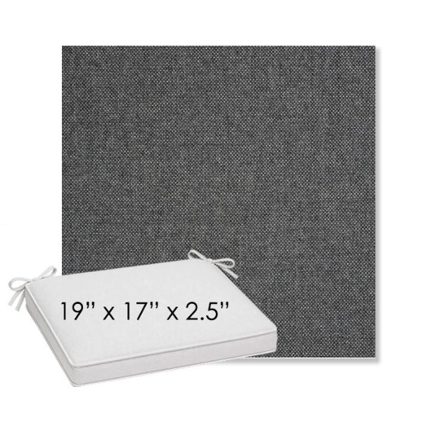 Picture of Idol Slate | Sunbrella® 19" x 17" Outdoor Dining Cushion