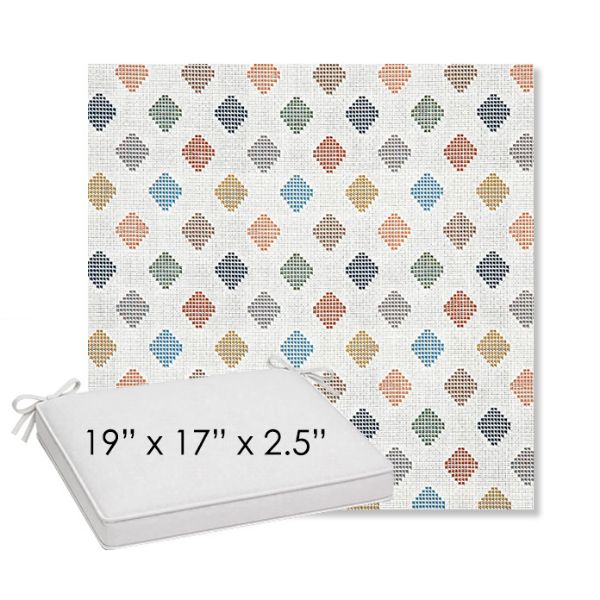 Picture of Infused Gem | Sunbrella® 19" x 17" Outdoor Dining Cushion