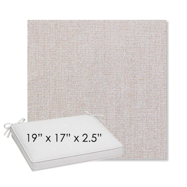 Picture of Kismet Flax | Sunbrella® 19" x 17" Outdoor Dining Cushion