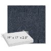 Picture of Leaf Structure Indigo | Sunbrella® 19" x 17" Outdoor Dining Cushion