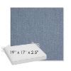 Picture of Pique Denim | Sunbrella® 19" x 17" Outdoor Dining Cushion