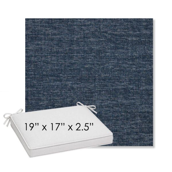 Picture of Platform Indigo | Sunbrella® 19" x 17" Outdoor Dining Cushion