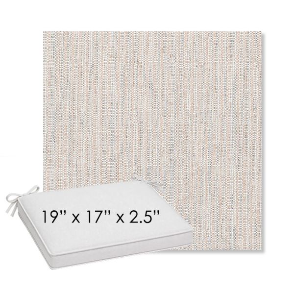 Picture of Poros Sky | Sunbrella® 19" x 17" Outdoor Dining Cushion