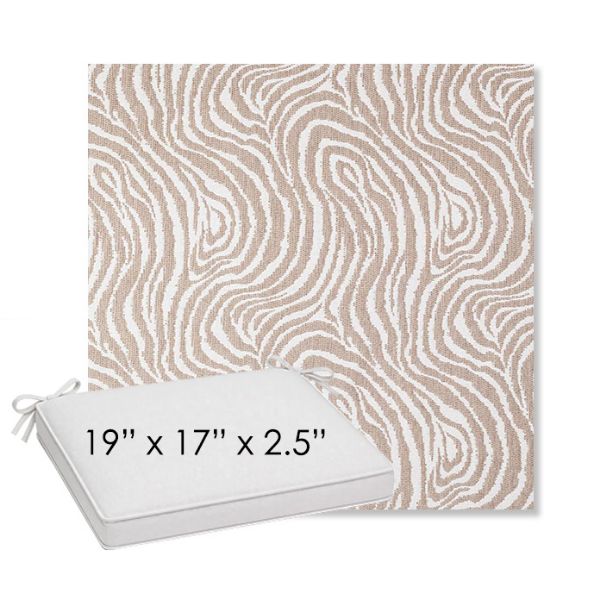 Picture of Rapids Camel | Sunbrella® 19" x 17" Outdoor Dining Cushion