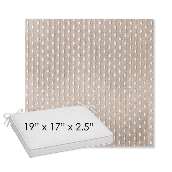 Picture of Royale Silk | Sunbrella® 19" x 17" Outdoor Dining Cushion