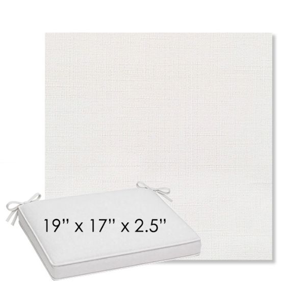Picture of Willa Snow | Sunbrella® 19" x 17" Outdoor Dining Cushion