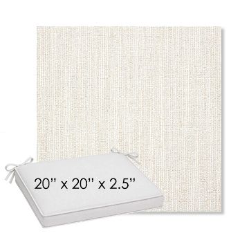 Picture of Adena Canvas | Sunbrella® 20" x 20" Outdoor Dining Cushion