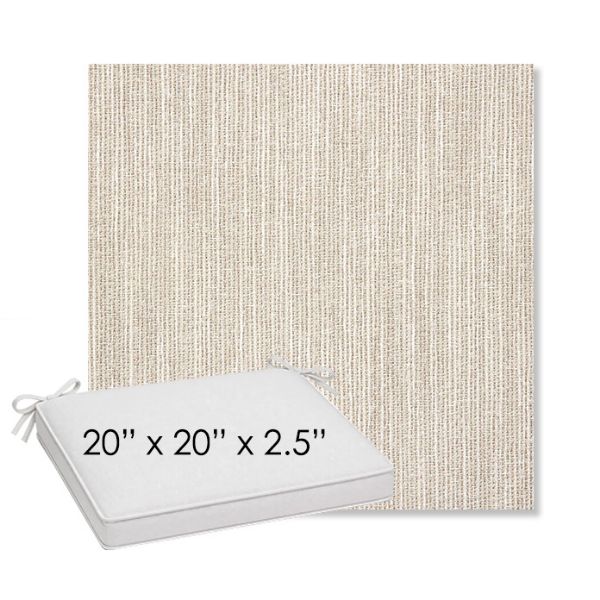 Picture of Adena Sand | Sunbrella® 20" x 20" Outdoor Dining Cushion