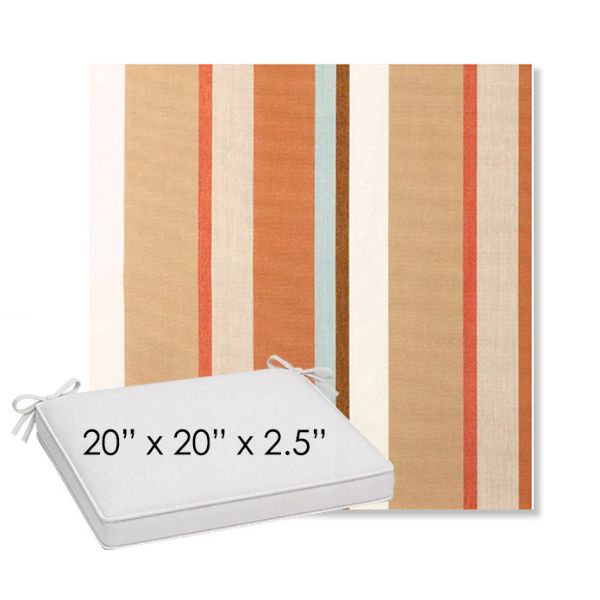 Picture of Beaming Mojave | Sunbrella® 20" x 20" Outdoor Dining Cushion