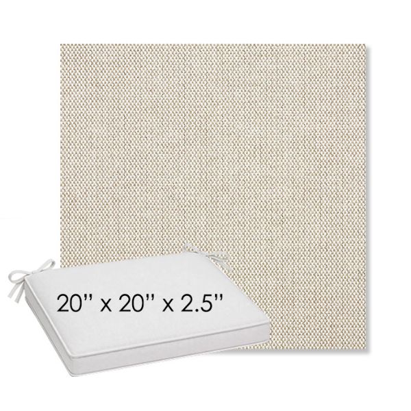 Picture of Blend Linen | Sunbrella® 20" x 20" Outdoor Dining Cushion