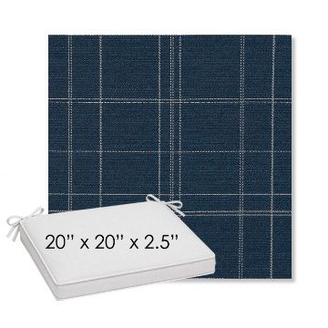 Picture of Camper Wild Blueberry | Sunbrella® 20" x 20" Outdoor Dining Cushion