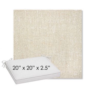 Picture of Chartres Cloud | Sunbrella® 20" x 20" Outdoor Dining Cushion