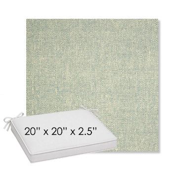 Picture of Chartres Mist | Sunbrella® 20" x 20" Outdoor Dining Cushion